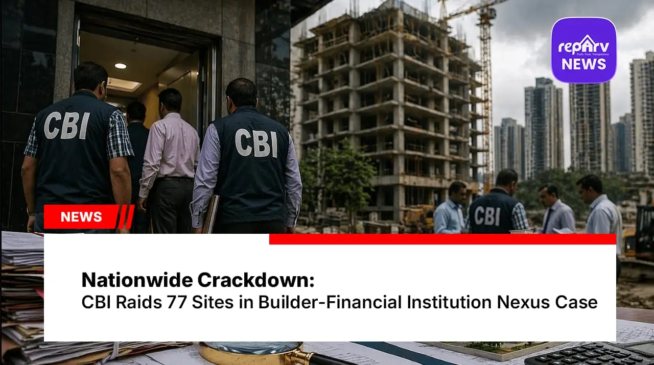 Nationwide Crackdown: CBI Raids 77 Sites in Builder-Financial Institution Nexus Case